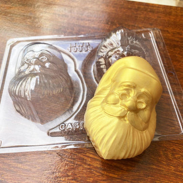 Santa Claus Face 3-Part Chocolate Mold (BWB) - ViaCheff.com
